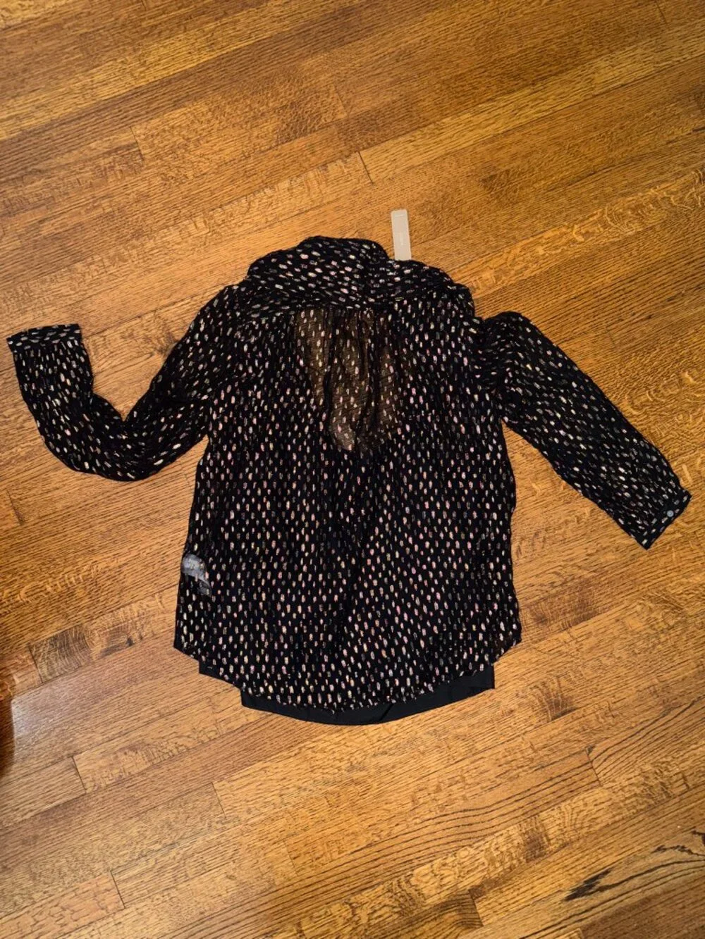 NWT J.Crew Blouse with Rainbow Lurex Dot